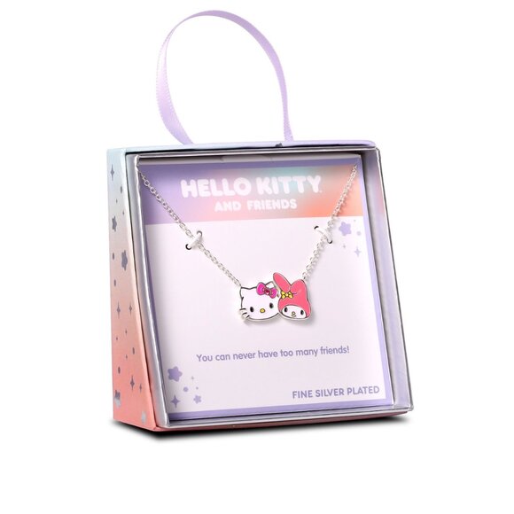 Hello Kitty & My Melody Silver Plated Necklace - Picture 2 of 5
